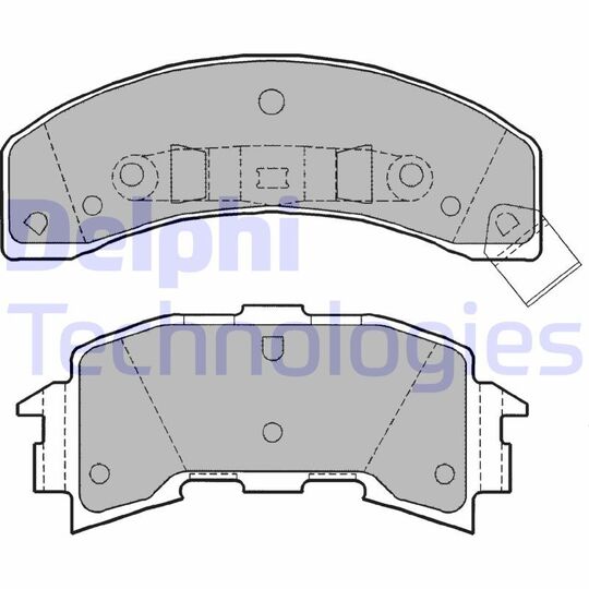 LP1198 - Brake Pad Set, disc brake 