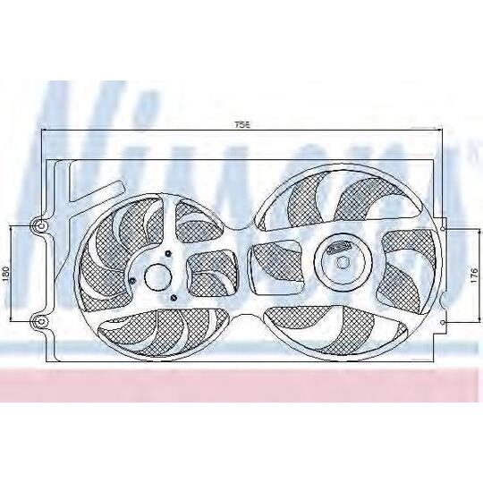 85016 - Ventilaator, mootorijahutus 