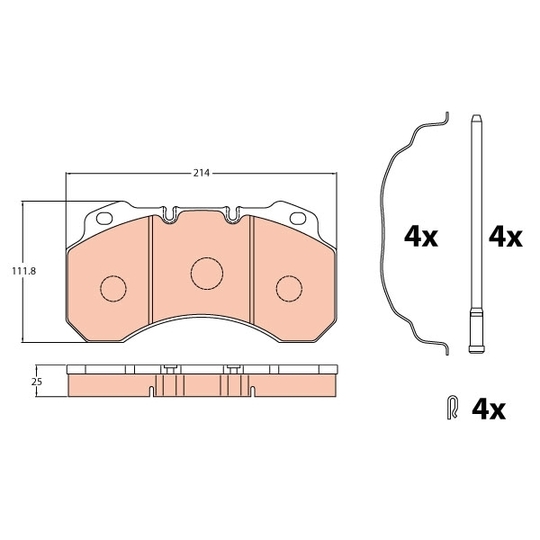 GDB5071 - Brake Pad Set, disc brake 