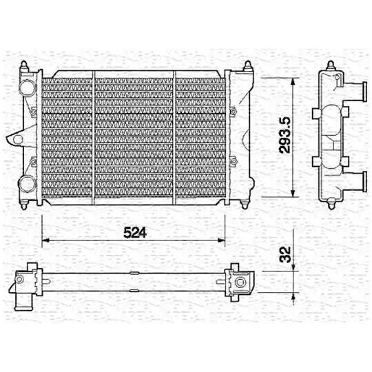 350213652000 - Radiaator, mootorijahutus 