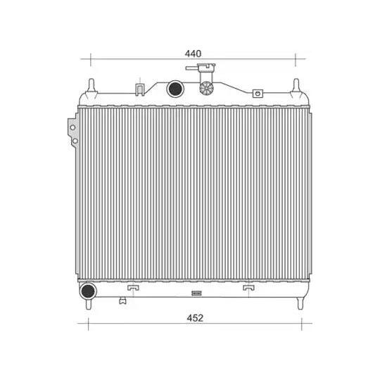 350213935000 - Radiator, engine cooling 