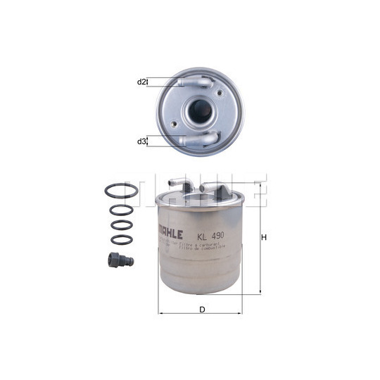 KL 490D - Fuel filter 