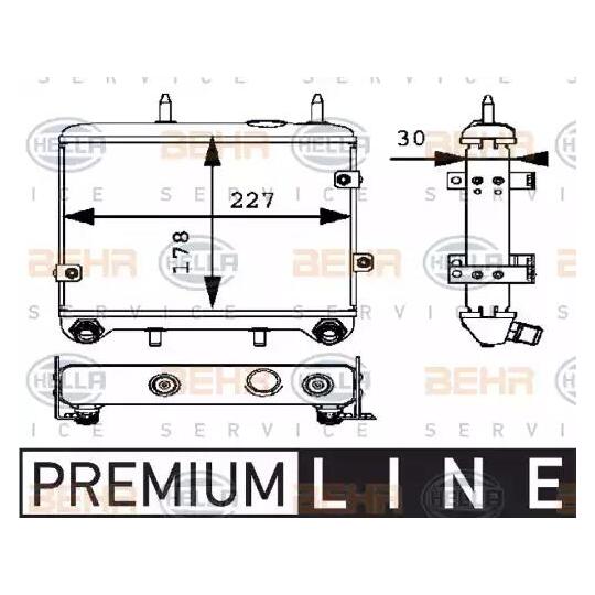 8MO 376 725-231 - Oil Cooler, engine oil 