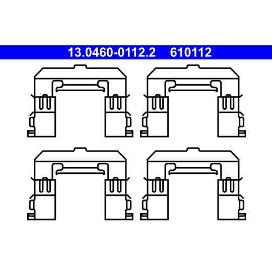 13.0460-0112.2 - Accessory Kit, disc brake pad 