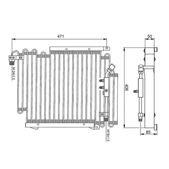 35057 - Condenser, air conditioning 