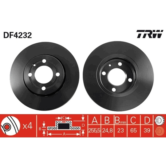 DF4232 - Brake Disc 
