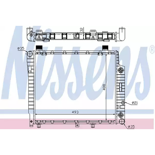 62755A - Radiator, engine cooling 