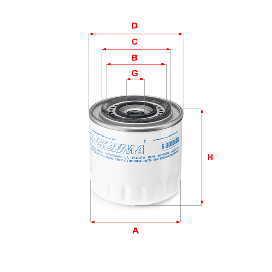 S 3013 DR - Oil filter 
