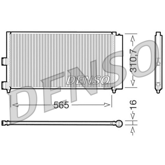DCN09070 - Condenser, air conditioning 