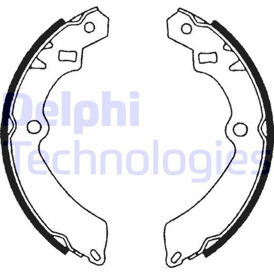 LS1599 - Brake Shoe Set 