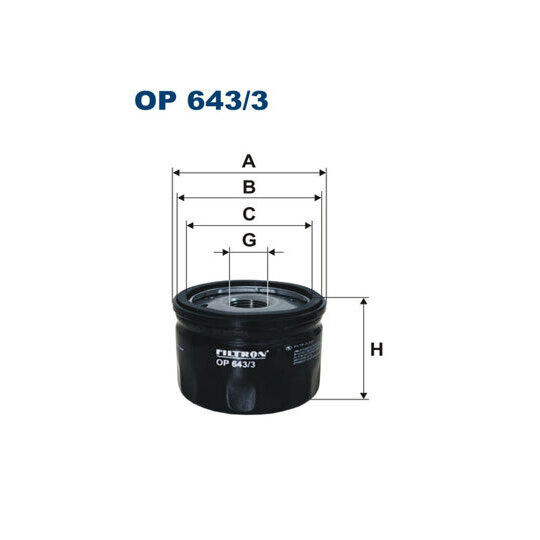 OP 643/3 - Oil filter 
