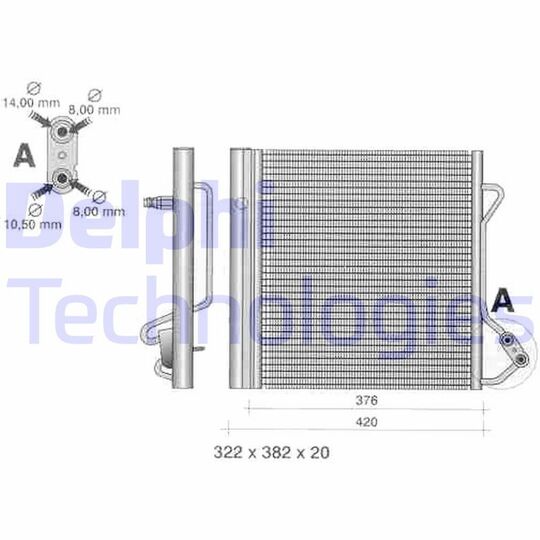 TSP0225320 - Condenser, air conditioning 