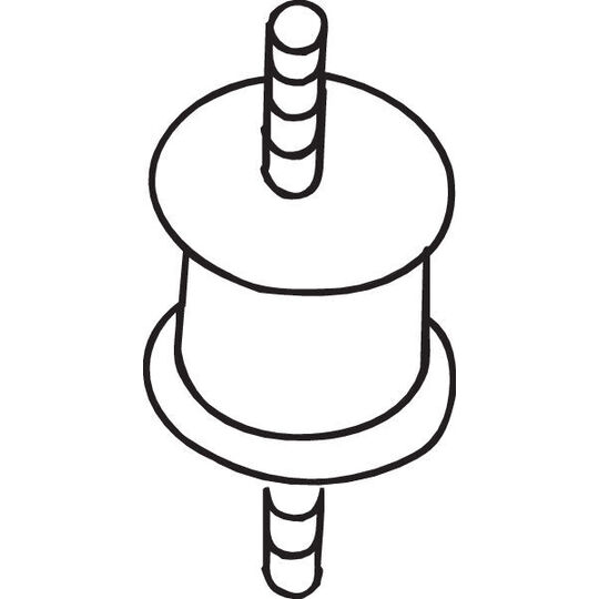 255-458 - Gummilist, avgassystem 