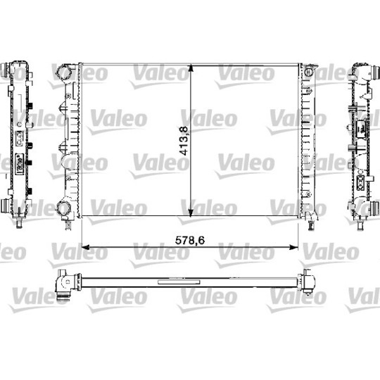 732730 - Radiator, engine cooling 