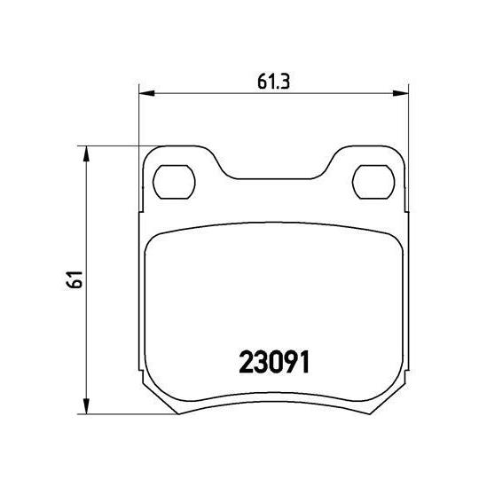 P 71 008 - Brake Pad Set, disc brake 