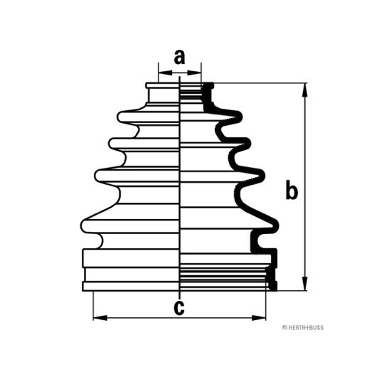 J2882011 - Bellow Set, drive shaft 