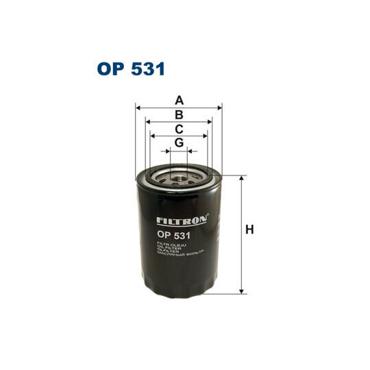 OP 531 - Oil filter 