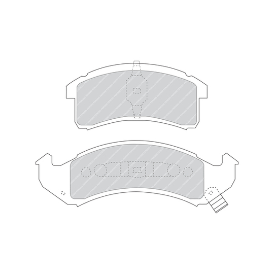 FDB975 - Brake Pad Set, disc brake 
