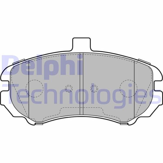 LP2150 - Brake Pad Set, disc brake 