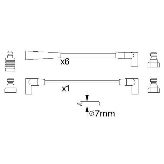 0 986 356 711 - Ignition Cable Kit 