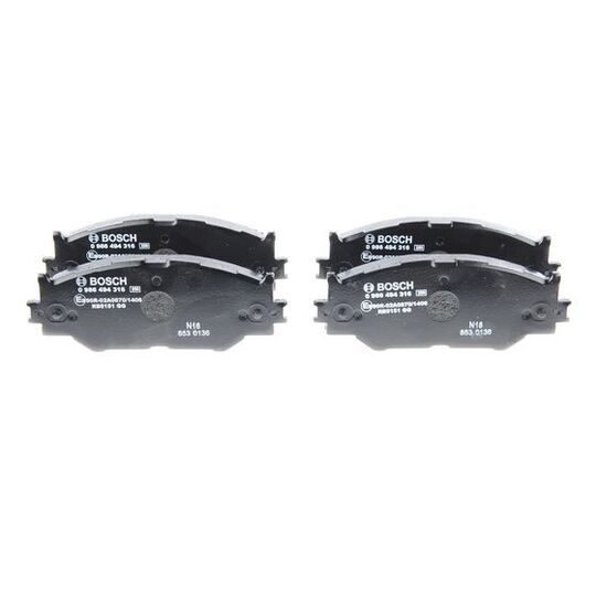 0 986 494 316 - Brake Pad Set, disc brake 