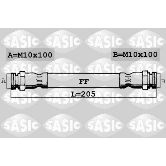 SBH0161 - Brake Hose 