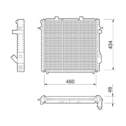 350213253000 - Radiator, engine cooling 