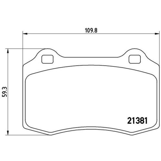 P 24 073 - Brake Pad Set, disc brake 