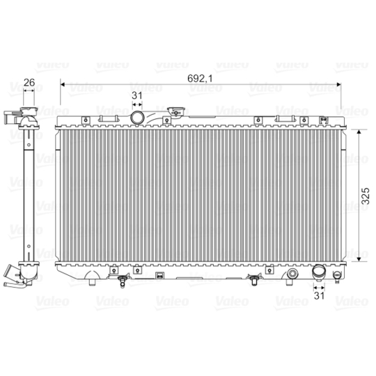 731696 - Radiator, engine cooling 