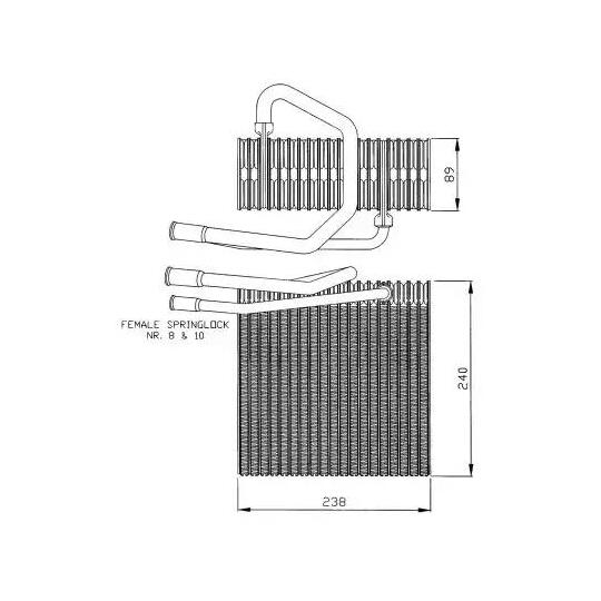 36011 - Evaporator, air conditioning 