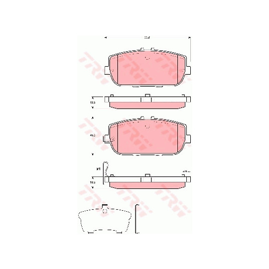 GDB3402 - Brake Pad Set, disc brake 