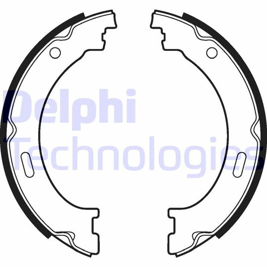 LS2041 - Brake Shoe Set, parking brake 