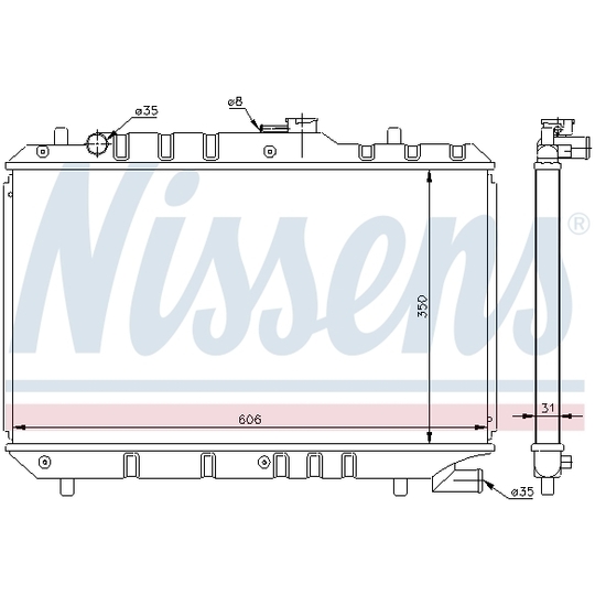 64168 - Radiator, engine cooling 