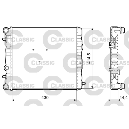 233062 - Radiator, engine cooling 