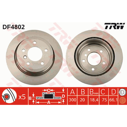 DF4802 - Brake Disc 