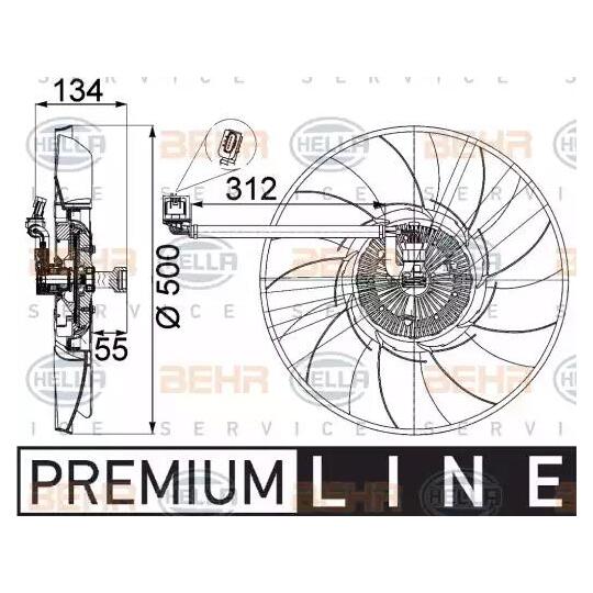 8MV 376 757-301 - Fan, radiator 