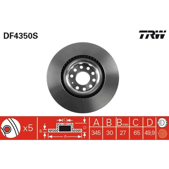 DF4350S - Brake Disc 