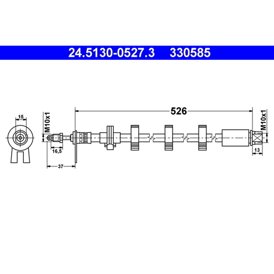 24.5130-0527.3 - Brake Hose 