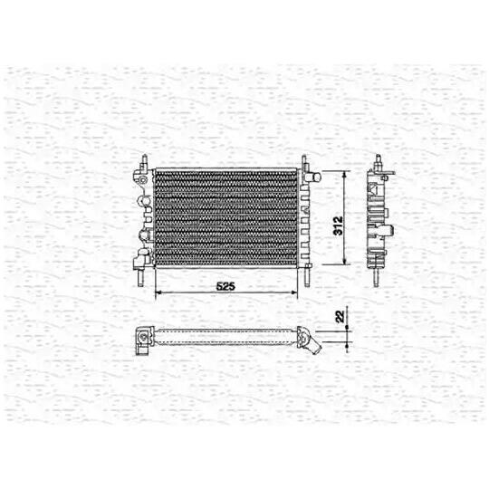 350213684000 - Radiator, engine cooling 