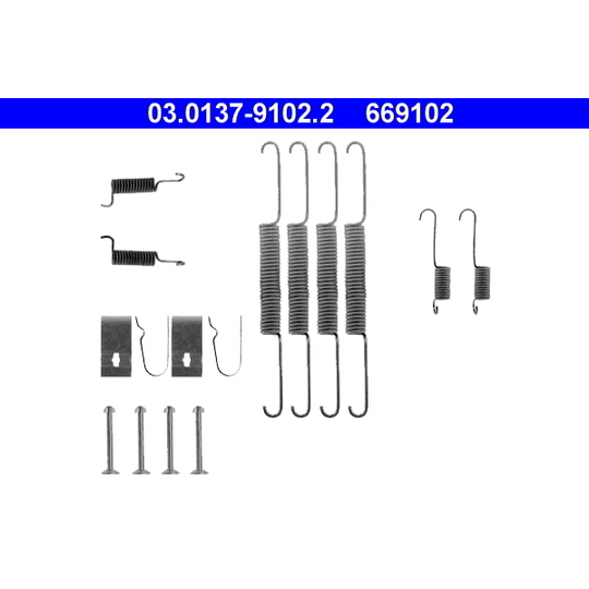 03.0137-9102.2 - Tillbehörssats, bromsbackar 