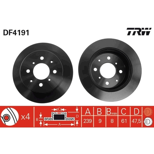 DF4191 - Brake Disc 