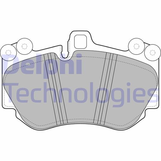 LP2116 - Brake Pad Set, disc brake 