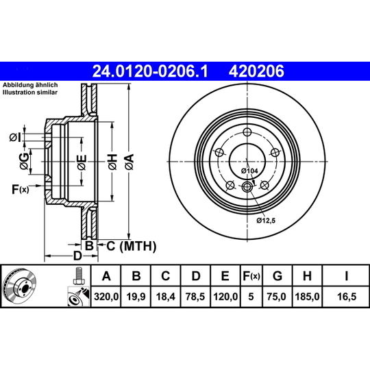 24.0120-0206.1 - Brake Disc 