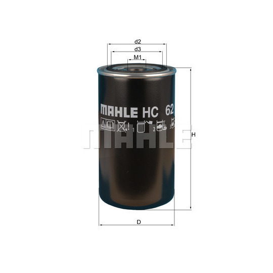 HC 62 - Hydraulikfilter, automatväxel 