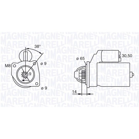 063101015010 - Startmotor 