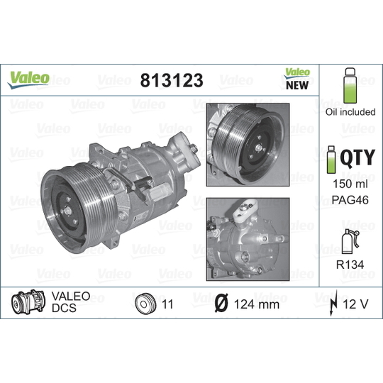 813123 - Kompressor, klimatanläggning 