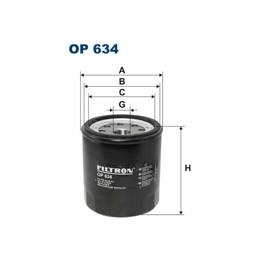 OP 634 - Oil filter 