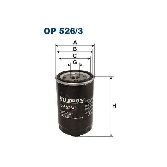 OP 526/3 - Oil filter 