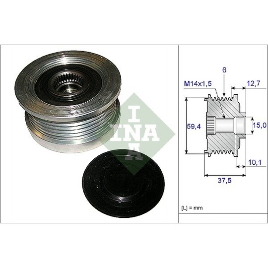 535 0110 10 - Alternator Freewheel Clutch 