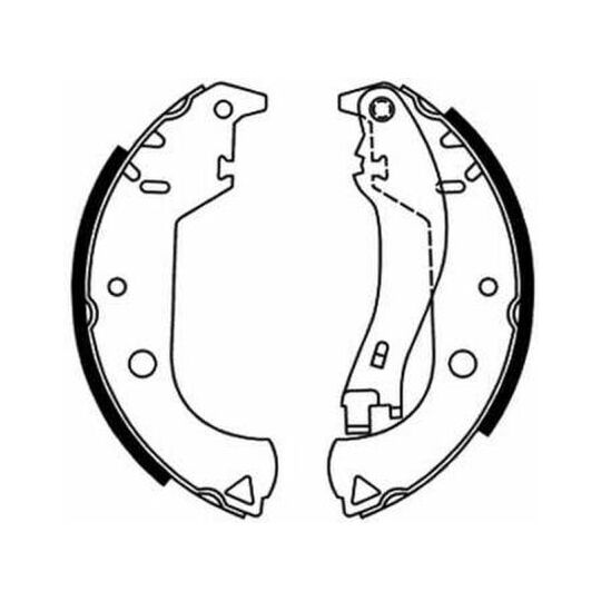 C0F020ABE - Brake Shoe Set 